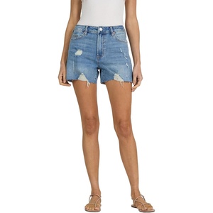 image:imageDEAR JOHN Gigi Womens Mid Rise Shorts Comfortable Stretch Raw Hem Relaxed FitDouque