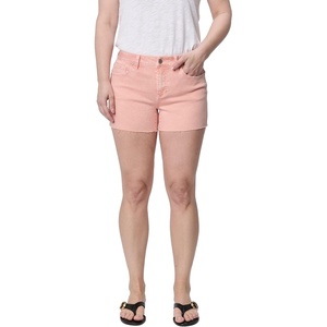 image:imageDEAR JOHN Gigi Womens Mid Rise Shorts Comfortable Stretch Raw Hem Relaxed FitMarmalade