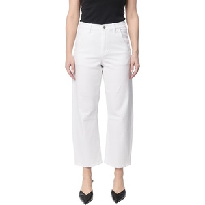 image:imageDEAR JOHN Lasso Womens Barrel Leg Pants High Rise Comfort Stretch Classic DenimSummer White