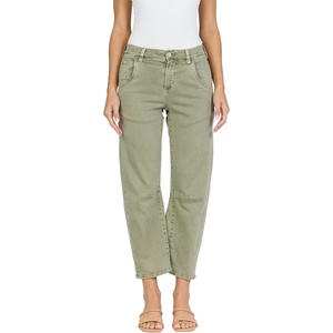 image:imageDEAR JOHN Lasso Womens Barrel Leg Pants High Rise Comfort Stretch Classic DenimVetiver