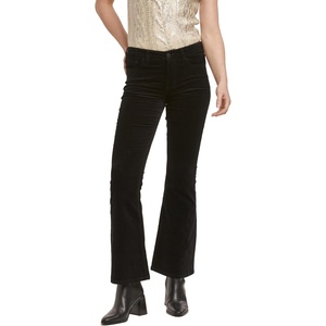 image:imageDEAR JOHN Rosa Flared Womens Pants Mid Rise Full Inseam Comfort Stretch DenimBlack Velveteen