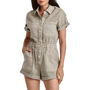 image:imageDEAR JOHN Womens Jocie Denim Washed RomperMatcha Tea