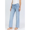 image:imageDEAR JOHN Drew Womens Straight Leg Jeans Mid Rise Full Length Raw Cut Hem Straight FitHazey Blue