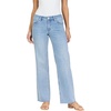 image:imageDEAR JOHN Drew Womens Straight Leg Jeans Mid Rise Full Length Raw Cut Hem Straight FitHazey Blue