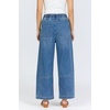 image:imageDEAR JOHN Della Womens Tapered Leg Jeans High Rise Cropped Raw Cut HemTsunami