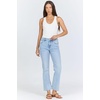 image:imageDEAR JOHN Anika Womens Straight Leg High Rise Jeans Clean Hem Cropped Inseam Stretch DenimTribute