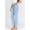 image:imageDEAR JOHN Anika Womens Straight Leg High Rise Jeans Clean Hem Cropped Inseam Stretch DenimTribute