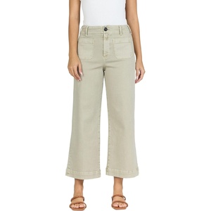 image:imageDEAR JOHN Audrey Womens Wide Leg Jeans High Rise CroppedAbbey Stone