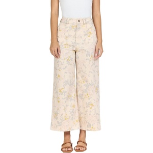 image:imageDEAR JOHN Audrey Womens Wide Leg Jeans High Rise CroppedTuscan Bouquet