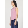 image:imageDEAR JOHN Zo Womens Sleeveless Top Crew Neck Raw Edge DetailLilas