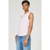 image:imageDEAR JOHN Zo Womens Sleeveless Top Crew Neck Raw Edge DetailPale Lilac