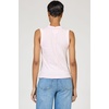 image:imageDEAR JOHN Zo Womens Sleeveless Top Crew Neck Raw Edge DetailPale Lilac