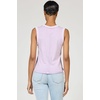 image:imageDEAR JOHN Zo Womens Sleeveless Top Crew Neck Raw Edge DetailPigment Purple Haze