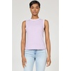 image:imageDEAR JOHN Zo Womens Sleeveless Top Crew Neck Raw Edge DetailPigment Purple Haze