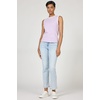 image:imageDEAR JOHN Zo Womens Sleeveless Top Crew Neck Raw Edge DetailPigment Purple Haze