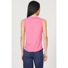 image:imageDEAR JOHN Zo Womens Sleeveless Top Crew Neck Raw Edge DetailPink Lemonade