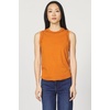 image:imageDEAR JOHN Zo Womens Sleeveless Top Crew Neck Raw Edge DetailPumpkin Spice