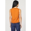 image:imageDEAR JOHN Zo Womens Sleeveless Top Crew Neck Raw Edge DetailPumpkin Spice
