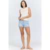 image:imageDEAR JOHN Zo Womens Sleeveless Top Crew Neck Raw Edge DetailWhitecap Grey