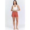 image:imageDEAR JOHN Carlisle Womens High Rise Patch Pocket Shorts Clean Hem  Burnt Brick  30