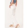 image:imageDEAR JOHN Holly Straight Leg Jeans for Women HighRise Cuffed Hem Full Length DenimWhite