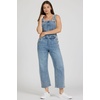 image:imageDEAR JOHN Lasso Womens Overall Jumpsuit Sleeveless Cropped Comfortable Stretch Bib Adjustable Straps  Western Hue  Size Large