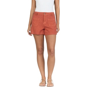 image:imageDEAR JOHN Carlisle Womens High Rise Patch Pocket Shorts Clean Hem  Burnt Brick  30