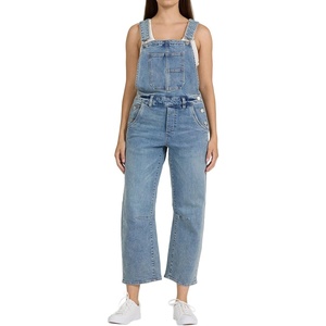 image:imageDEAR JOHN Lasso Womens Overall Jumpsuit Sleeveless Cropped Comfortable Stretch Bib Adjustable Straps  Western Hue  Size Large