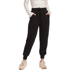 image:imageDEAR JOHN Dahlia High Rise Womens Jogger Pant Ankle Length Twill Tape Drawcord Womens PantsS Black