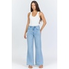 image:imageDEAR JOHN Fiona Wide Leg Womens Jeans High Rise Highwaisted Denim Classic Fit Full Inseam Clean HemEclipse