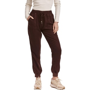 image:imageDEAR JOHN Jacey Jogger Pants for Women HighRise Cropped InseamGround Coffee