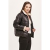 image:imageDEAR JOHN Arleth Zipper Front Long Sleeve Relaxed Fit Womens JacketBlack