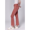 image:imageDEAR JOHN Jeanne Womens Mid Rise Cropped Flare Jeans Comfort Stretch DenimTerracotta