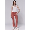 image:imageDEAR JOHN Jeanne Womens Mid Rise Cropped Flare Jeans Comfort Stretch DenimTerracotta