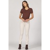 image:imageDEAR JOHN Jeanne Womens Mid Rise Cropped Flare Jeans Comfort Stretch DenimWhitecap Gray