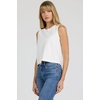 image:imageDEAR JOHN Jett Tank Womens Cotton Crew Neck Sleeveless with Garment DyeWhite