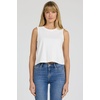 image:imageDEAR JOHN Jett Tank Womens Cotton Crew Neck Sleeveless with Garment DyeWhite