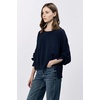 image:imageDEAR JOHN Trenton Pullover Sweater for Women Oversized Long Sleeve Crew NeckBlack Iris