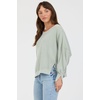 image:imageDEAR JOHN Trenton Pullover Sweater for Women Oversized Long Sleeve Crew NeckPigment Abbey Stone