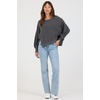 image:imageDEAR JOHN Trenton Pullover Sweater for Women Oversized Long Sleeve Crew NeckPigment Dark Gull Grey