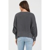 image:imageDEAR JOHN Trenton Pullover Sweater for Women Oversized Long Sleeve Crew NeckPigment Dark Gull Grey