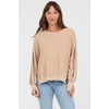 image:imageDEAR JOHN Trenton Pullover Sweater for Women Oversized Long Sleeve Crew NeckPigment Warm Taupe
