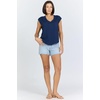 image:imageDEAR JOHN Yanis Womens Sleeveless VNeck Top Relaxed FitBlack Iris