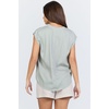 image:imageDEAR JOHN Yanis Womens Sleeveless VNeck Top Relaxed FitIceberg Green