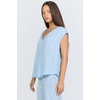 image:imageDEAR JOHN Yanis Womens Sleeveless VNeck Top Relaxed FitSkyway Light Wash
