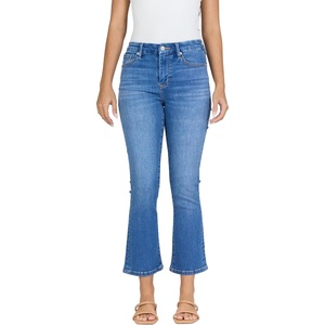 image:imageDEAR JOHN Jeanne Womens Mid Rise Cropped Flare Jeans Comfort Stretch DenimAmery