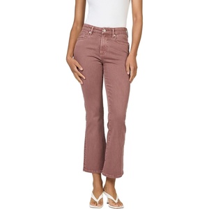 image:imageDEAR JOHN Jeanne Womens Mid Rise Cropped Flare Jeans Comfort Stretch DenimRaisin