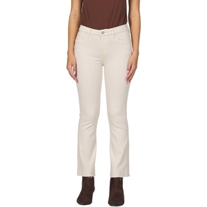 image:imageDEAR JOHN Jeanne Womens Mid Rise Cropped Flare Jeans Comfort Stretch DenimWhitecap Gray