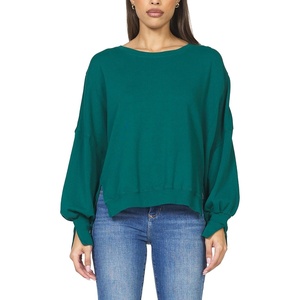 image:imageDEAR JOHN Trenton Pullover Sweater for Women Oversized Long Sleeve Crew NeckRainforest