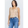 image:imageDEAR JOHN Ada Womens Top Scoop Neck Sleeveless Button Front Relaxed FitTuscan Bouquet